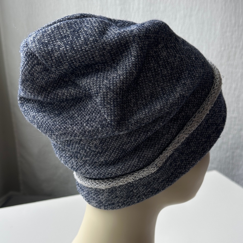 Athleta Marled Knit Blue/Gray Beanie - Picture 3 of 7